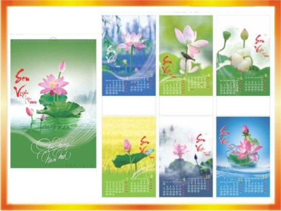 In lịch lò xo 7 tờ 2016 lấy ngay | 10 mẫu thẻ nhựa đẹp nhất | Xuong in an lay nhanh tai Ha Noi va HCM